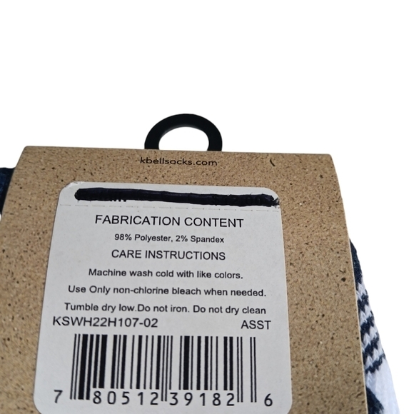 Christmas Winter Socks K. Bell Women's Crew Holiday Assortment 2 Pairs - Picture 4 of 14